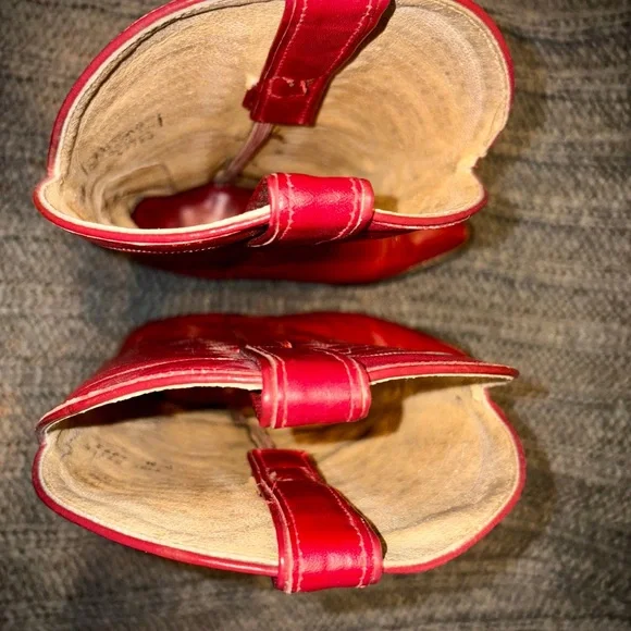 Vintage Red Leather TEXAS CowboyBoots S7, Signed by country legend Marty Stuart - Picture 8 of 13